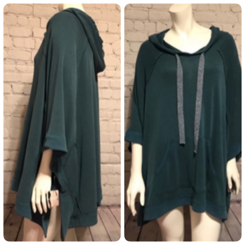 Free People OVERSIZED HOOD PANCHO SIZE SMALL NWT - Picture 7 of 10